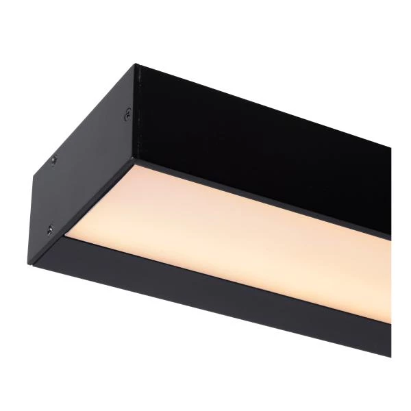 Lucide ALEXA - Wandleuchte Badezimmer - LED - 1x8W 3000K - IP44 - Schwarz - DETAIL 1